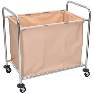 Luxor HL14 Laundry Cart with Canvas and Steel Frame