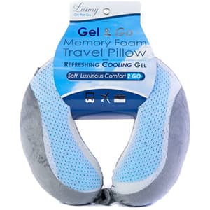Lux Voyage Cooling Gel-Infused Travel Pillow 