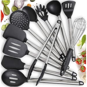 Home Hero 11-Piece Silicone Kitchen Utensil Set - Best Kitchen Utensil Sets