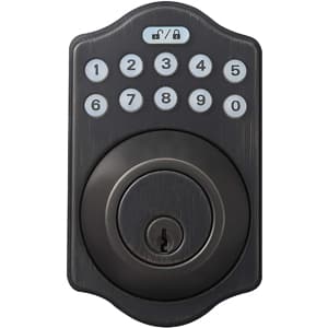 AmazonBasics Traditional Electronic Keypad Deadbolt Door Lock